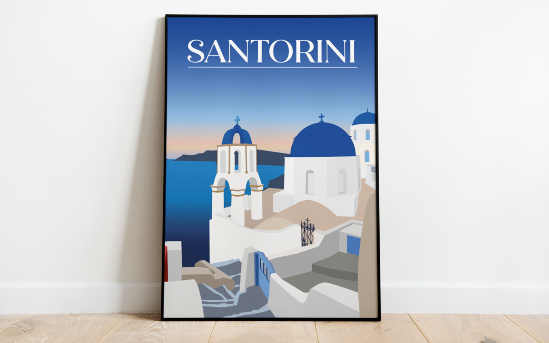 Affiche Santorini